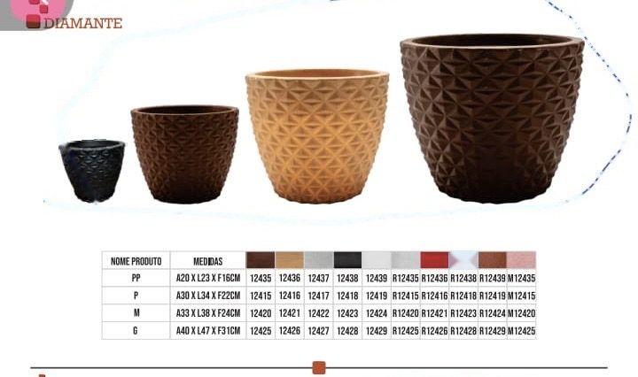 Vaso Diamante